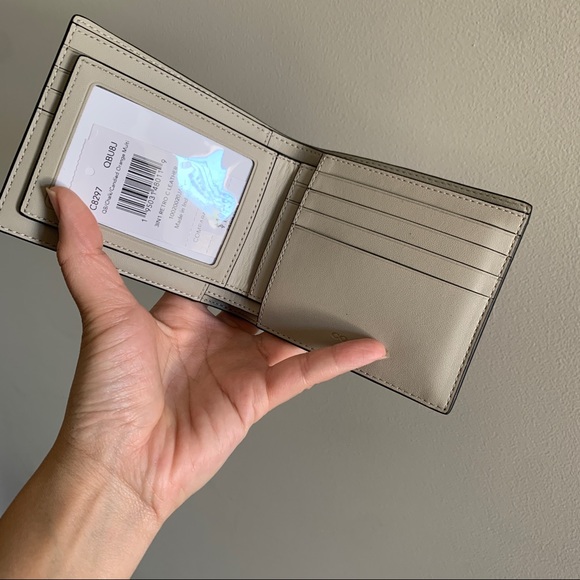 NWT Coach 3 In 1 Wallet In Colorblock Signature Canvas With Coach Patch - Picture 5 of 6